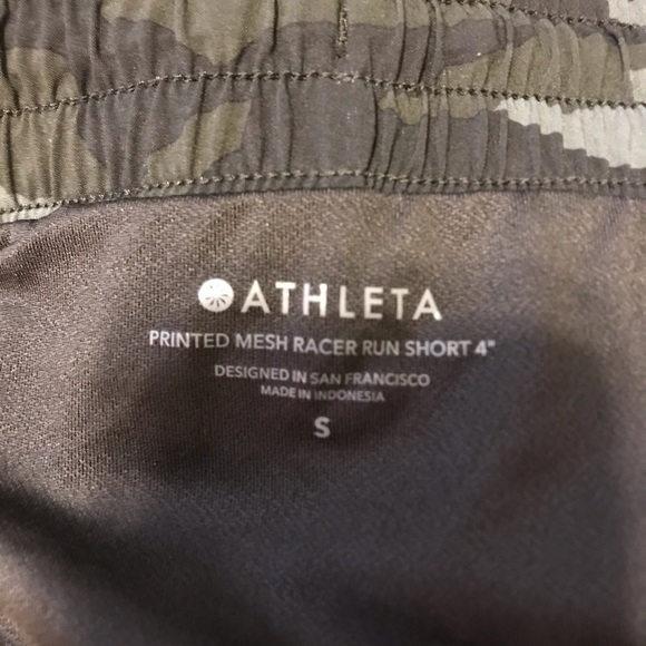 Athleta Printed Mesh Racer Short - Picture 3 of 3